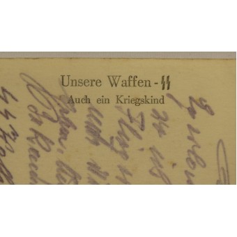 Postkarte - Unsere Waffen-SS Auch ein Kriegskind. Espenlaub militaria